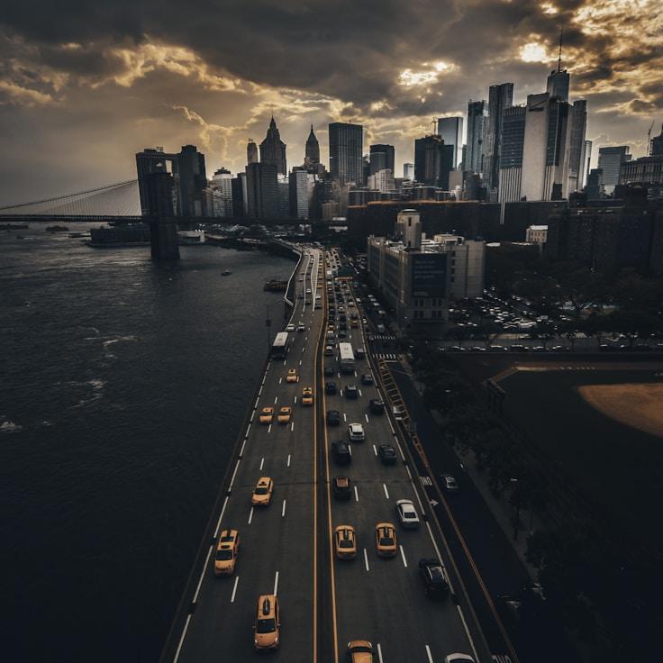 City skyline in Madrid, Spain